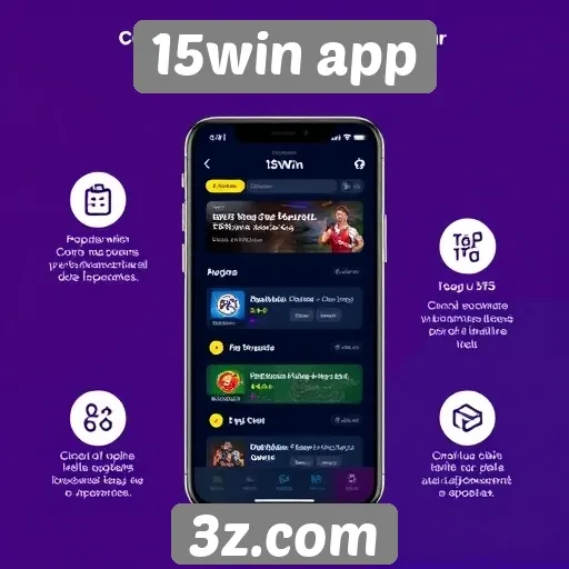 Avaliação das funcionalidades do 15win app